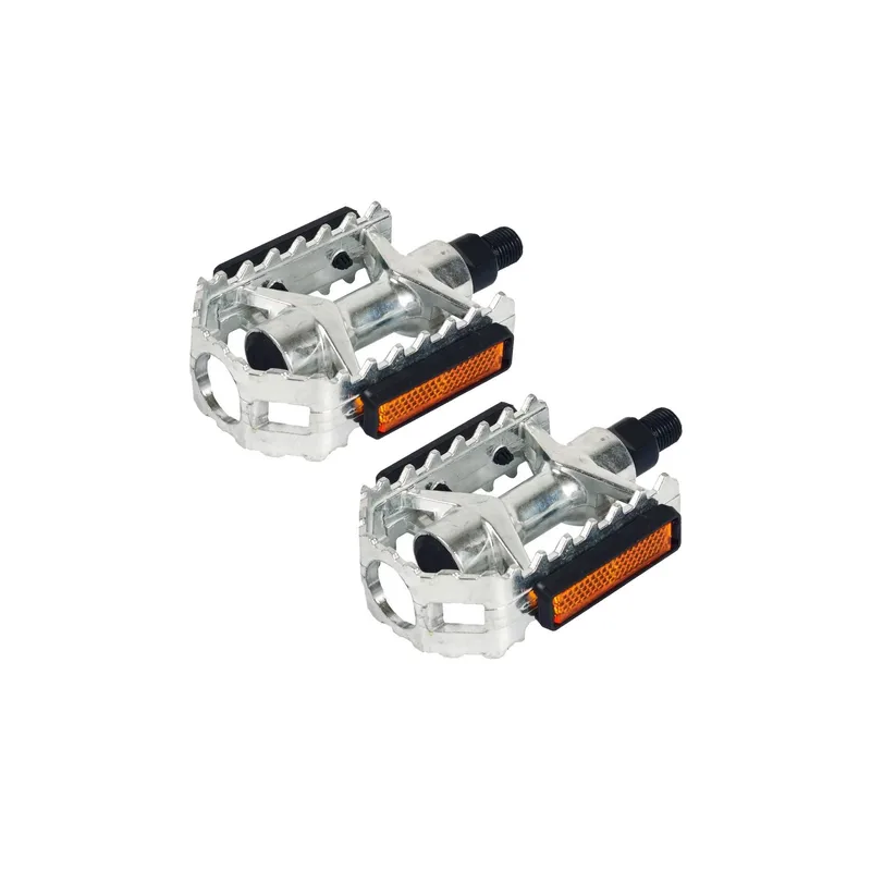 PEDAL MTB ALUMINIO XERAMA COM BORDA DE AÇO ROSCA GROSSA