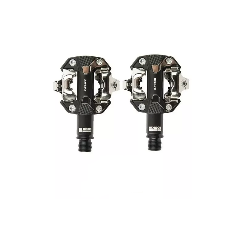 PEDAL MTB CLIP LOOK X-TRACK PRETO/CINZA