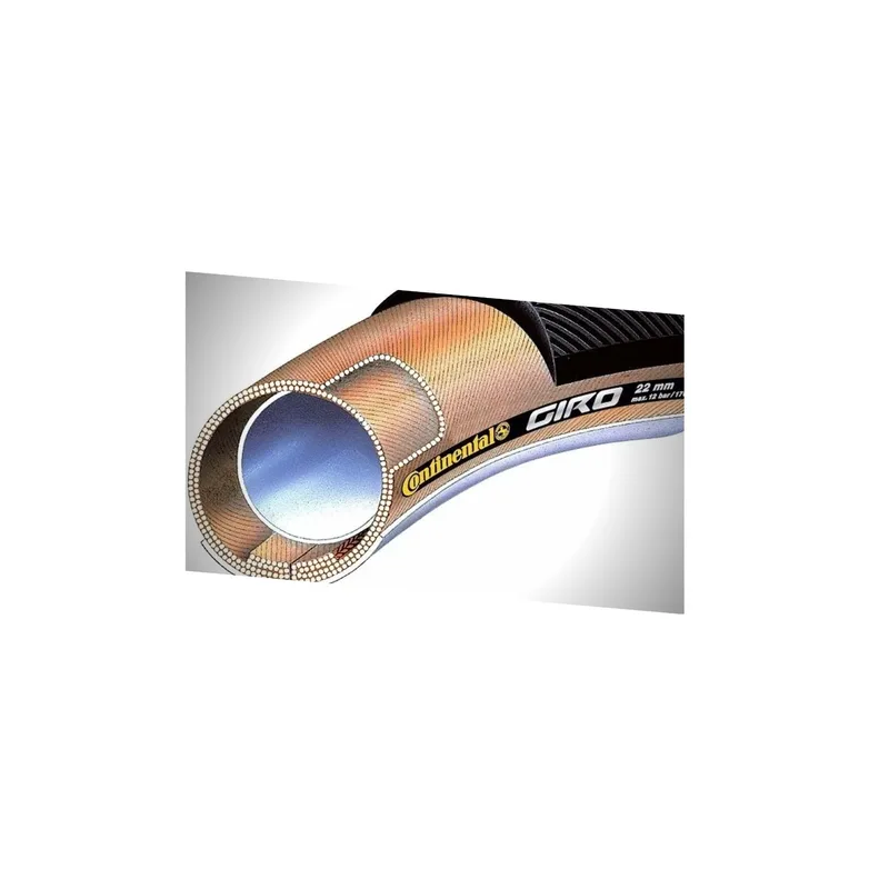 PNEU 28 X 22MM CONTINENTAL GIRO TUBULAR COR:PRETO;TAMANHO:U