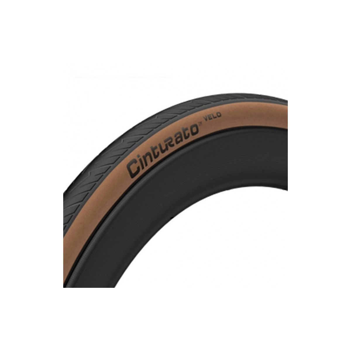 PNEU 700x28C PIRELLI CINTURATO VELO TUBELESS C/ FAIXA MARROM