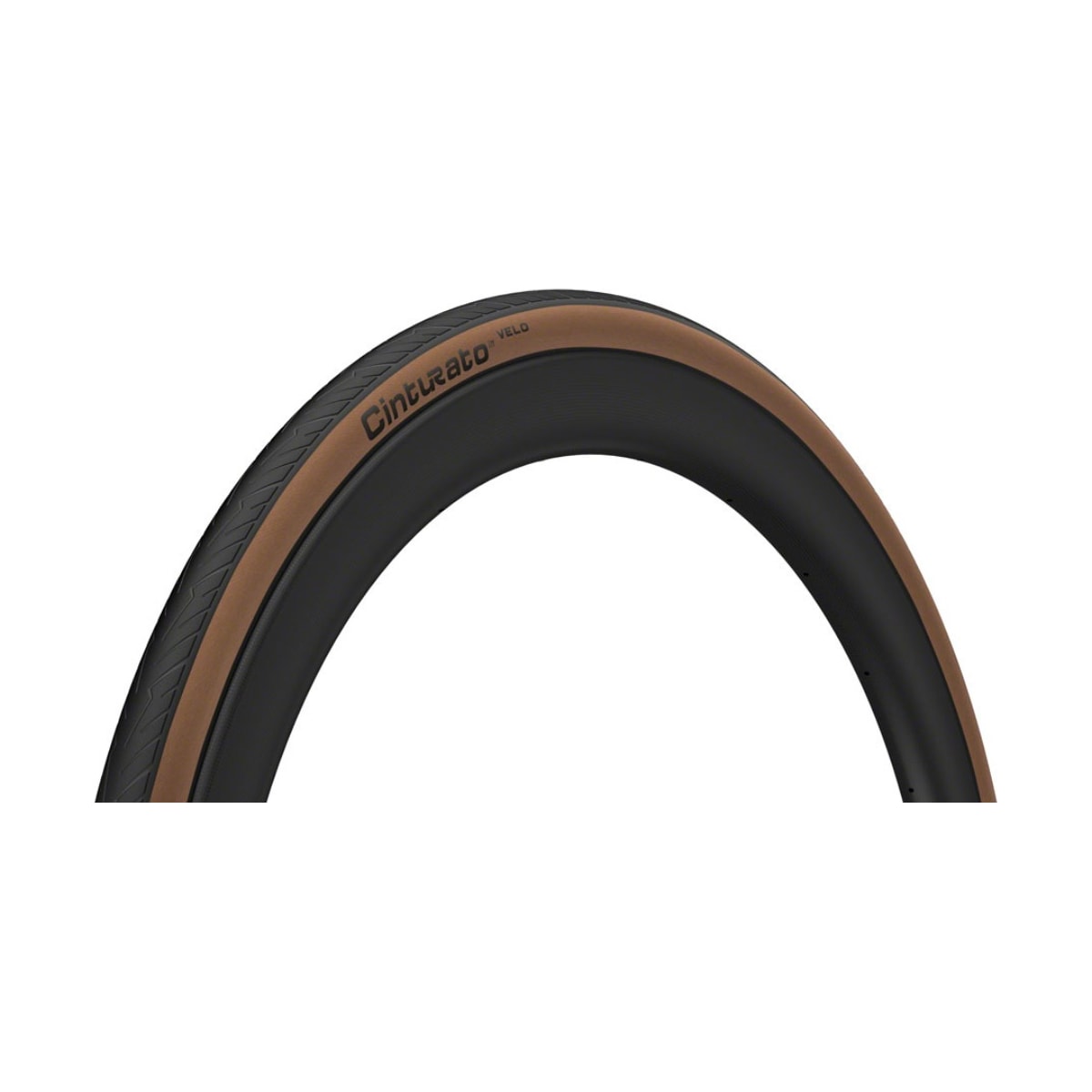 PNEU 700x28C PIRELLI CINTURATO VELO TUBELESS C/ FAIXA MARROM