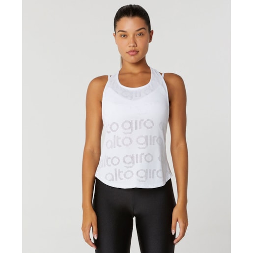 REGATA ALTO GIRO MESH COSTAS NADADOR COR:PRETO;TAMANHO:P