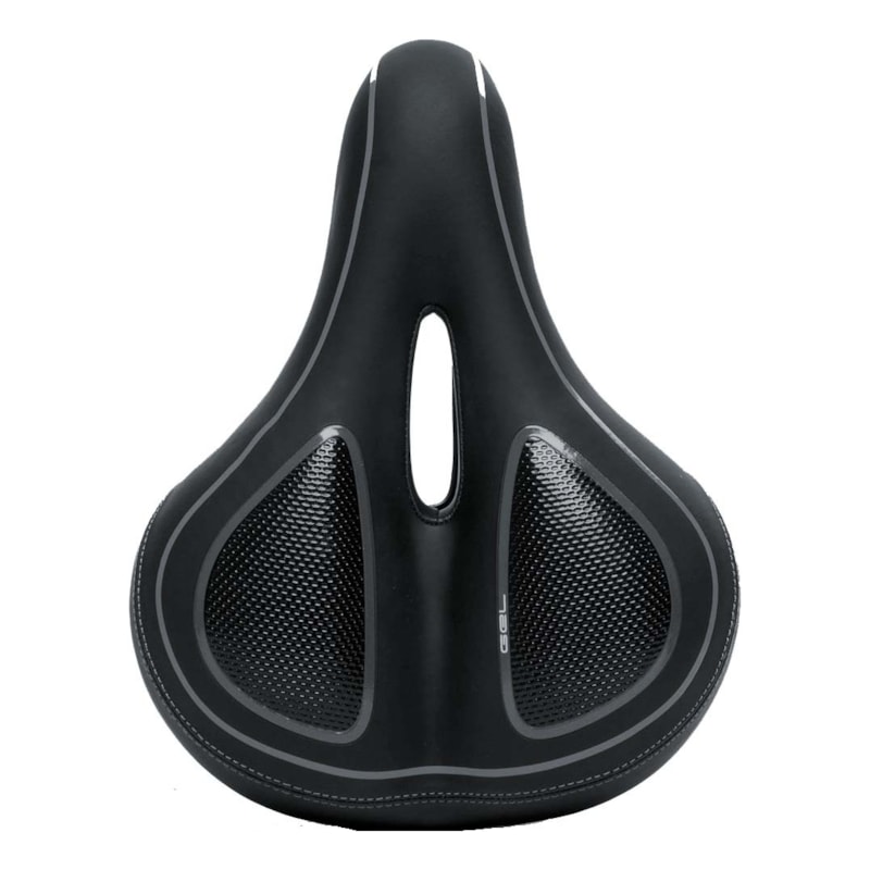 SELIM ABSOLUTE COMFORT VAZADO C/ MOLA PRETO/CINZA