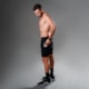 SHORTS RUNNING WOOM 2 EM 1 MARATHON MASCULINO PRETO