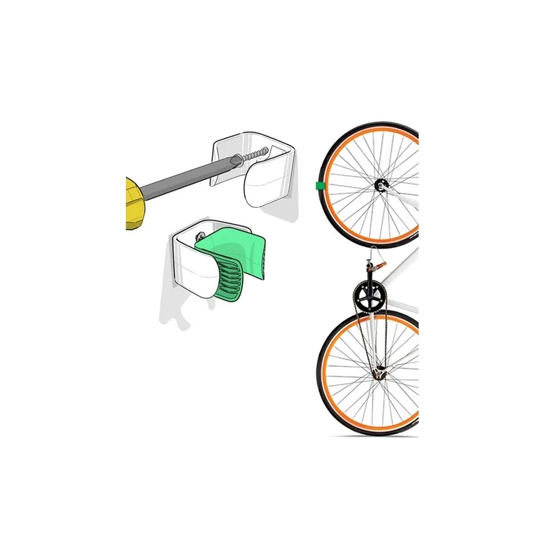 SUPORTE DE PAREDE P/BICICLETA HIBRIDA CLUG (33-43M)