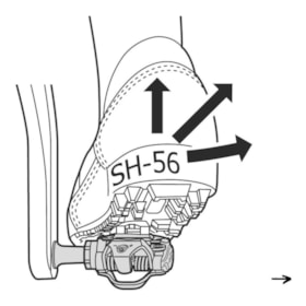 TACO DE PEDAL SHIMANO MTB SH-56 MULTIDIRECIONAL