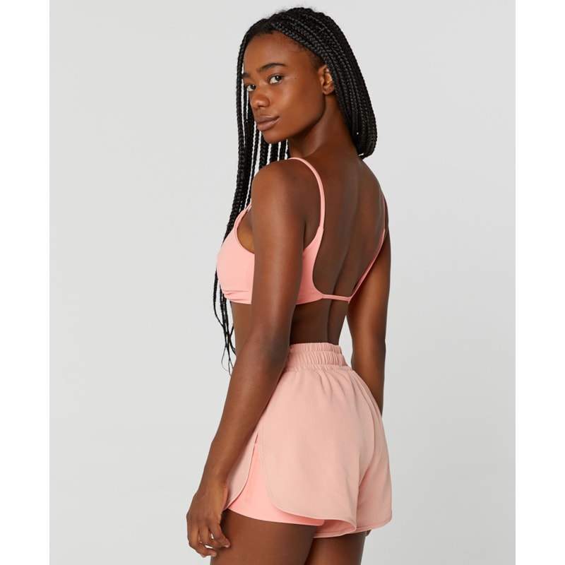 TOP ALTO GIRO ETERNO COSTAS DECOTADA LISO FEMININO