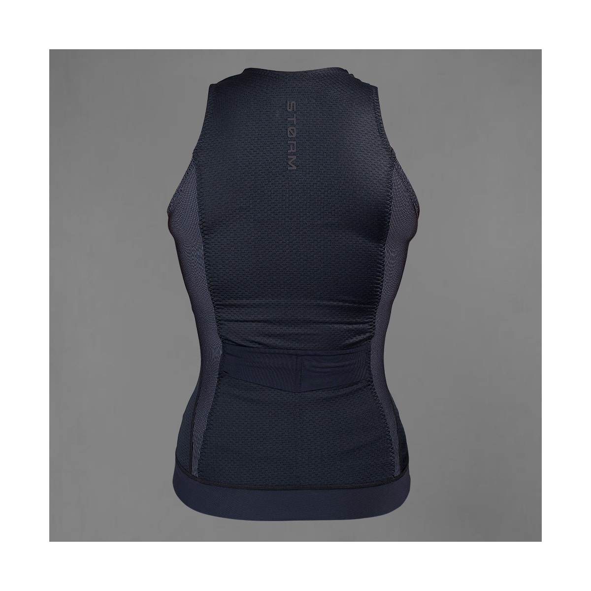 TOP WOOM TRIATHLON S/ MANGA CARBON STORM FEMININO