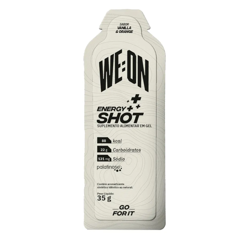 WE:ON ENERGY SHOT GEL + BAUNILHA E LARANJA